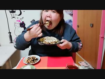 【デブエット】イカのお好み焼きを作って食べる！□