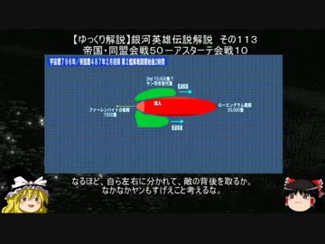 【ゆっくり解説】銀河英雄伝説解説　その１１３ 「帝国・同盟会戦５０－アスターテ会戦１０」