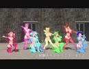 【MMD】７人のサキュバスで被害妄想携帯女子（笑）【カメラ移動・字幕有】(1080p_60fps)