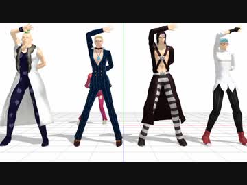 【MMDジョジョ】 暗チで帝国少女(下書き固定カメラ)