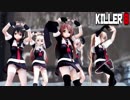 【MMD艦これ】白露型でKILLER B　ミニスカVer　歌詞つき