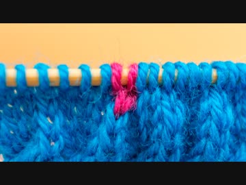 【棒針】ひたすら「左上１目交差」を編む