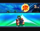 マリオカート7  空中ボム兵当てたったwww