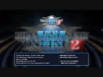久しぶりにPC更新したんで、PSO2ベンチ結果貼っとく