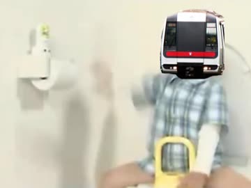 香港MTRがノリノリでうんこをする動画