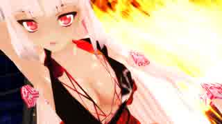 【東方MMD】和服の藤原妹紅でBURNING～ユラユラもえる！～1080p_60fps_true