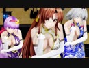 【東方MMD】チャイナな美鈴・咲夜・パチュリーで「極楽浄土」_1080p