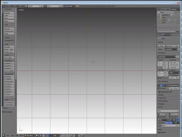 blenderでplaneをknifeで穴をあける