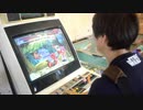 中古タイヤ市場で「機動戦士ガンダム EX-REVUE」をプレイするハシケンさん