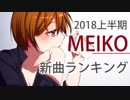 2018上半期MEIKO新曲ランキング