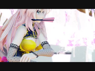【MMD】チャイナドレス姿のルカが桜ステージで『響喜乱舞』を踊ります。1080p  60fps
