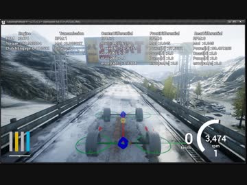 UE4で自動車シミュレーション組んでみた。
