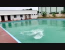 正勇作　Boy Making A Big Splash On Pool