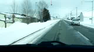 【北海道ドライブ】車窓動画　雪道　VID_20190214_134438