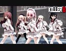 【MMD艦これ】白露型でKILLER B　折岸みつコスプレVer　歌詞つき