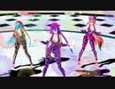 【MMD】娘達でBad_Apple!!
