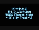 1分でわかる 忙しい人のための WANDS『Secret Night～It's My Treat～』