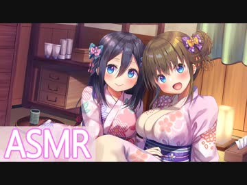 【ASMR】着物リフレで綿棒での両耳かき【KU100バイノーラル】