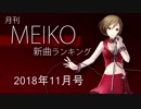 月刊MEIKO新曲ランキング 2018年11月号 #23