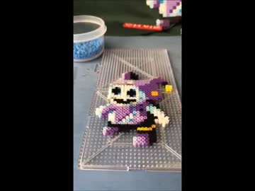 【アイロンビーズで遊ぼう】ジャックフロスト：ヒーホーくんをつくってみたよ【ナノビーズでも遊ぼう】