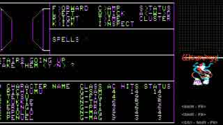 Wizardry #1 (Apple II) 002: パーティーを編成して迷宮へ