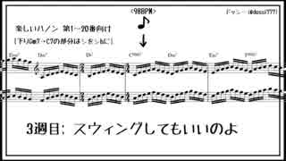 楽しいハノン(1~20番用) 伴奏を作ってみた