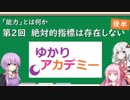 【ゆかりアカデミー】「能力とは何か」②絶対的指標は存在しない（後半）