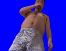 鼻を拭う現場監督BB