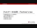 フェヒナーの法則（心理学概論勉強会movie）