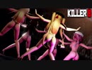 【MMD艦これ】白露型でKILLER B　水着ローアングルVer　歌詞つき