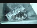 氷を割る機械　砕氷機を改造し動作確認の様子