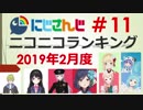 にじさんじニコニコランキング #11 2019年2月度