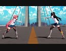【MMD艦これ】明石と大淀でBadApple!! ー修正版ー
