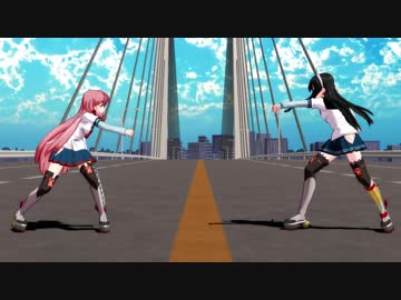 【MMD艦これ】明石と大淀でBadApple!! ー修正版ー