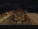 【マインクラフト】スパフラで砂漠都市をつくってみるその2【1分間】