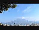 ある日の桜島（その１２８）＜城山の裏手から展望所を目指しつつ時々桜島を眺める（その２）＞