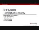 知覚の恒常性（心理学概論勉強会movie）