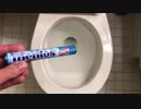 メントスをトイレに流してみた