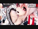 【MMD艦これ】白露型でKILLER B　折岸みつコスプレBVer　歌詞つき