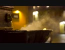 来馬哲二　Fountain With Steaming Hot Water