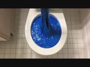 スライムをトイレに流してみた