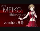 月刊MEIKO新曲ランキング 2018年12月号 #24