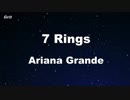 7 rings - Ariana Grande Karaoke 【With Guide Melody】
