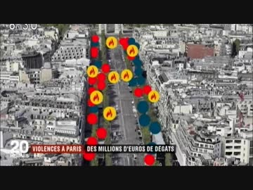 フランスのメインストリート「シャンゼリゼ大通り」がボロボロw