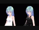 【MMD】 Tdaシスターズ Tda式初音ミク セミロング髪ワンピドレス 【モデル配布】