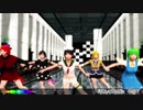 【そばかす式MMD】　ガチ百合の女王  ドレミー・ムラサ・ばんき・パルシィ・大ちゃん　【カメラ配布】
