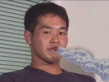 水を吐く野獣先輩