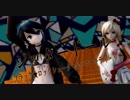 【MMD】ジッタードール【ブラック★ロックシューター&ハローキティ・リオ】