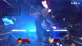 リュウ vs クラウド[スマブラSP オンライン1on1]