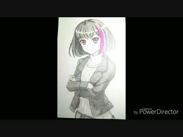 バンドリ 美竹蘭描いていた 模写 ニコニコ動画